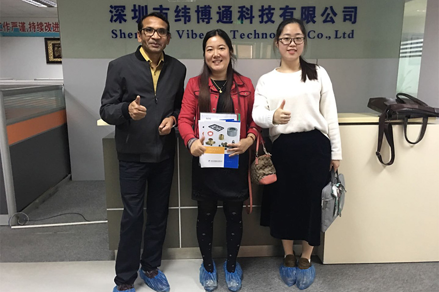 European client come to visit our factory in 2018