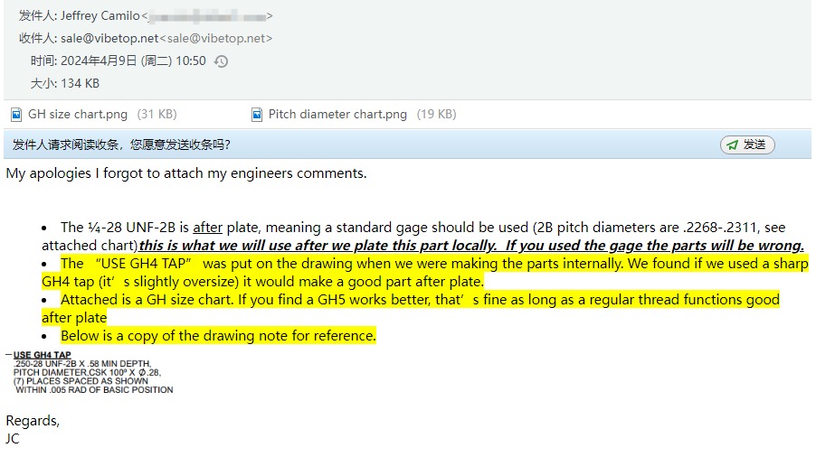 1美国定制铜件要求