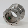 Precision CNC Machined & TIG Welded Custom Stainless Steel 304 Flanged Chamber with Side Ports