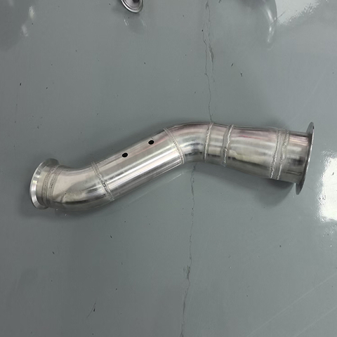 Precision TIG Welded Stainless Exhaust Tube Assembly, Multi‑Bend Exhaust Downpipe With Flexible Bellows