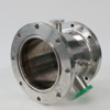 Precision CNC Machined & TIG Welded Custom Stainless Steel 304 Flanged Chamber with Side Ports